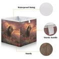 thumbnail image 3 of Foldable Fabric Storage Bin Home Cubes Clothing Organizer Bins Large Collapsible Box Basket for Home Organizer Majestic Powerful Lion, 3 of 7