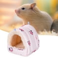 thumbnail image 6 of shenmeida Comfortable Small Animal Guinea Pig Hamster Hanging Cave Bed Winter Warm Plush Parrot Hammock Snuggle Hut Hideaway Nest for Small Bird Lovebird Finch, 6 of 8