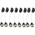 thumbnail image 4 of 10 Pieces GU10 Ceramic Sockets with Connector Cable 2A 250V Lamp Socket GU10 Socket Base Adapter with Insulated Cables, 4 of 5