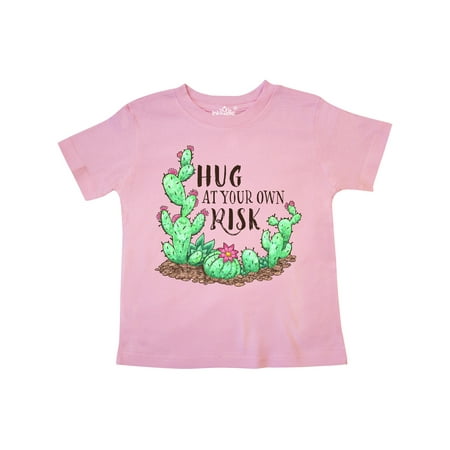 

Inktastic Hug At Your Own Risk Cacti and Succulents Gift Toddler Boy or Toddler Girl T-Shirt