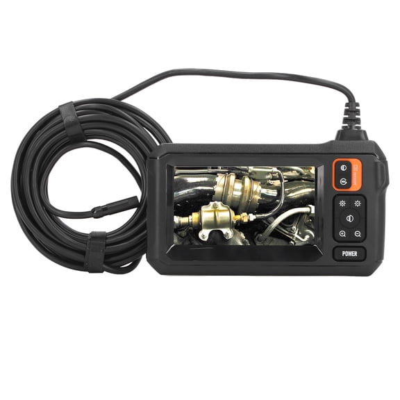 M Buder Industrial Endoscope 8mm Lens Inspection Camera with 4.3" HD Screen, 1080P Waterproof Borescope with 16.4ft (5m) Cable for Automobile Maintenance