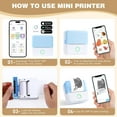 thumbnail image 6 of Thermal Mini Printer, Portable Inkless Sticker Maker, Bluetooth Printer for Phone, Wireless Label Printer with Tape, Free Cut Small Pocket Printer for Notes&Children DIY, Compatible with iOS&Android, 6 of 10