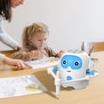 thumbnail image 4 of Kids Educational Drawing Robot Toy,Interactive Learning Coding Robot,Letters Numbers Shapes Teaching Toy,Voice Light Guidance,Preschool STEM Learning Tool,Creative Toddler Festival Gift, 4 of 5