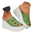 thumbnail image 2 of MKLEKYY Sandalias Ortopédicas para Mujer, Zapatos de Verano Lisos Informales Con Punta Abierta y Cuñas, Cómodos Zapatos de Playa, Sandalias, Zapatillas 169, 2 of 4