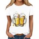 thumbnail image 2 of Fiudx Camisas para Mujer Blusa de Manga Corta con Estampado de Moda para Mujer, Camiseta con Cuello Redondo, Tops Informales, 2 of 5