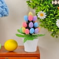 thumbnail image 5 of Moocorvic Artificial Easter Eggs Pot Tabletop Centerpiece Decor Potted Plants with Easter Eggs, for Office Home, 5 of 7