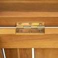 thumbnail image 4 of Christopher Knight Home Rustic 30 Gallon Acacia Wood Deck Box, Louvered Slatted Design, Lift-Top, Teak, 4 of 13