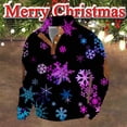 thumbnail image 2 of TJAZFJPA Sweat-Shirt Col Rond pour Hommes Design de Noël Manches Longues avec Impression 3D Grande Taille Sweat-Shirt Style Trois Col Rond, 2 of 3