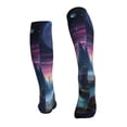 thumbnail image 2 of Bixox Fantasy Landscape Starry Night Print Compression Socks,Compression Socks Women & Men Circulation for Medical,Running,Athletic, 2 of 7