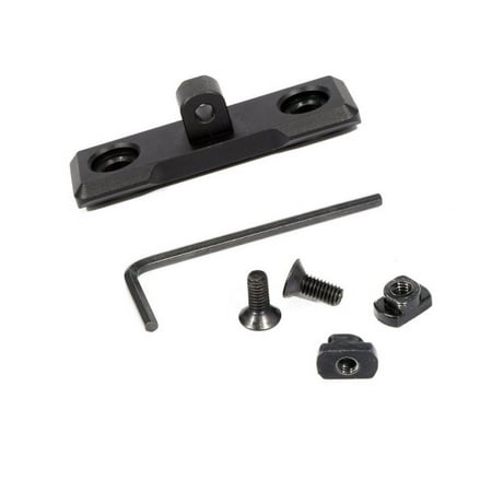 Tinymills Aluminum Low-profile M-LOK Handguard Bipod Mount Adapter Plate Sling Stud