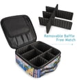 thumbnail image 4 of FORMRS Travel Makeup Bag Large Capacity Train Case Cosmetic Organizer with Adjustable Dividers, Blue Window, 4 of 8