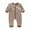 Coffee, variant on Diufon Baby Boys Girls Bodysuit Cotton Long Sleeve Striped Home Crawling Jumpsuit Newborn Toddler Overalls