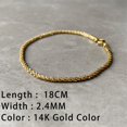 thumbnail image 1 of SUNIBI, pulseras clásicas de cadena de serpiente para mujer, pulsera de cadena cubana de acero inoxidable chapada en oro de tendencia, regalos de mujer a la moda, joyería Dengxun unisex, 1 of 2
