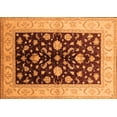 thumbnail image 1 of Ahgly Company Indoor Rectangle Oriental Orange Traditional Area Rugs, 7' x 10', 1 of 4