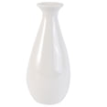 thumbnail image 1 of EeaseMX Jarrón pequeño de cerámica, florero creativo de escritorio, botella simple con forma de bala para decoración del hogar y la oficina (blanco), 1 of 7