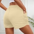 thumbnail image 5 of Running Shorts for Women Elastic Waist Pockets Lightweight Breathable Yoga Gym Active Sports Workout Athletic Shorts, 5 of 8