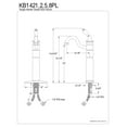 thumbnail image 4 of Kingston Brass Heritage  Single Handle Vessel Sink Faucet with Optional Cover Plate, 4 of 4
