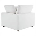 thumbnail image 5 of Modway Commix 119" 5-Piece Performance Velvet Sectional Sofa in White, 5 of 5