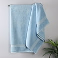 thumbnail image 4 of Superior Egyptian Cotton Absorbent Light Blue Bath Sheet Set of 2, 4 of 15