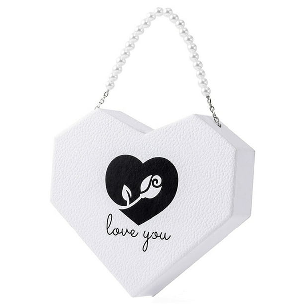 Caja de regalo de joyería para San Valentín - Caja de rosas de jabón doble abierta en forma de corazón con flor eterna, que contiene collar y pulsera anillo, 20x18,5x5cm