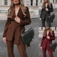 thumbnail image 1 of Conjunto de chaqueta + pantalón de temperamento a la moda de alta calidad para mujer de 2 piezas (bolsa no incluida), 1 of 4