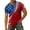 A006-Wine, variant on 4th Of July Shirts for Men Short Sleeve Round Neck 250th Anniversary Usa Shirt Red White and Blue American Flag Print American Flag Patriotic Tshirt
