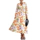 thumbnail image 1 of Vestido PRETTYGARDEN Floral Midi con Escote en V y Manga Larga M, 1 of 6