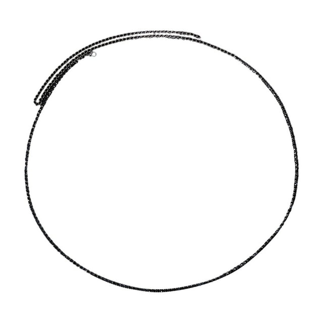 Cadena de cintura Bikini Cadena de cuerpo Rhinestones Moda minimalista simple Cintura de moda Negro Yuyangstore Cadena del cuerpo