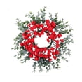 thumbnail image 2 of Cififendec Christmas Candle Ring Wreath, 9.84", Small Table Center Greenery Ring for Pillar Candle Tabletop Styling & Tiered Tray Seasonal Accent Decoration Layout, 2 of 5