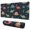 DarkBlue Dinosaurs Leaves, variant on Long Mouse Pads for Desk,DarkBlue Dinosaurs Palm Trees Pattern Desk Mats on Top Of Desks, Desk Mouse Pad Extra Large with 3mm Non-Slip Base and Stitched Edge for Gaming,Office,Work,Home 31.5"x11.8"