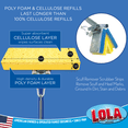 thumbnail image 2 of LOLA Cellulose & Foam SqueezeMatic Butterfly Sponge Mop Refill, 9", 4 Pack, Floor Cleaning, Comparable w/ Quickie TYPE S Sponge Mop Refill, 2 of 6