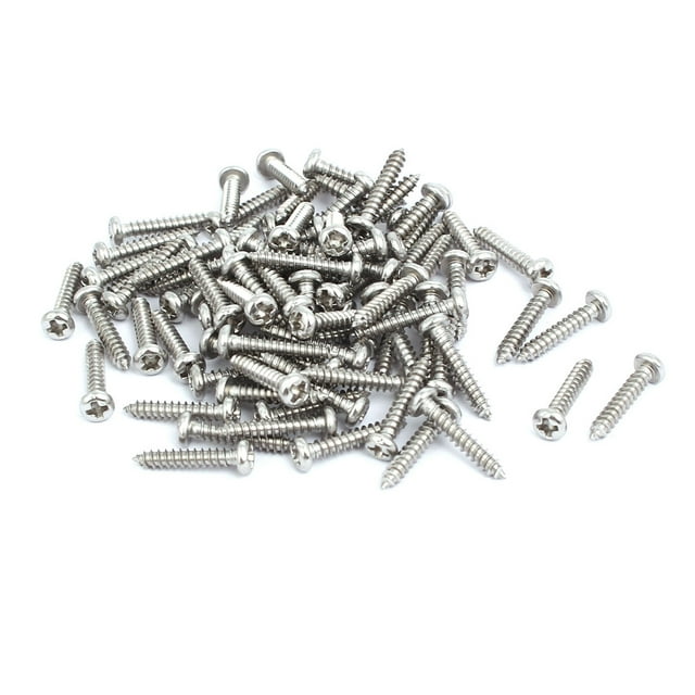 Unique Bargains Vis Autotaraudeuses en Acier Inoxydable 304 M3x16mm 100 Pcs