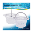 Swimming Pool Skimmer Replacement Basket with Handle, 2 Pack Above