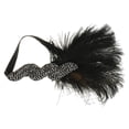 thumbnail image 3 of Minnieouse Vintage Lady Feather Applique Crystal Headband Party Fancy Headpiece Dress Prendas para la parte del cuerpo, 3 of 6