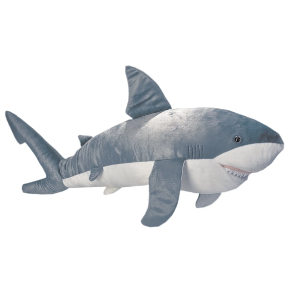 Wild Republic Jumbo Great White Shark Plush, Giant Stuffed Animal, Plush Toy, Gifts for Kids, 30 Inches