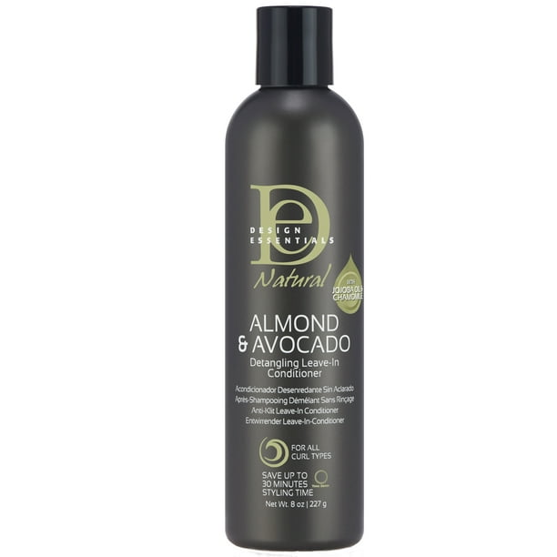 Design Essentials Natural Almond Avocado Detangling Leave In Conditioner 8 0 Oz Walmart Com Walmart Com