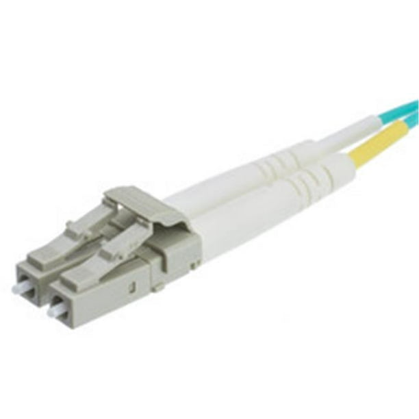 Cable Wholesale LCLC-41005 Câble Fibre Optique 16.5 Ft. LC & LC Multimode Duplex 10 GB Aqua OM4, 50 à 125 - 5 M