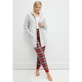 thumbnail image 5 of ellos Women's Plus Size Plaid Flannel Sleep Pants - S, Midnight Berry Plaid, 5 of 6