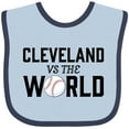 thumbnail image 3 of Inktastic Cleveland Vs. the World with Baseball Boys or Girls Baby Bib, 3 of 4