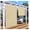 Beige, variant on Shades Roll Up Outdoor 5'Wx6'H Foldable Shade Blinds Exterior Block Sun Screen for Outside Porch Deck Balcony Pergola Carport, Light Grey