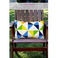 thumbnail image 2 of FBTS Prime 20x12 inch Rectangle Blue Triangle Outdoor Lumbar Throw Pillows with Inserts, Pack of 2, 2 of 8