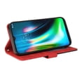 thumbnail image 4 of Case for Motorola Moto G9 Play Leather Wallet Book Flip Folio Stand View Cover - Red, 4 of 5