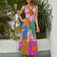 thumbnail image 4 of Nostalgic Vintage Floral Sleeveless Dress Female Clothing Dress Women Summer 2025 Dress, 4 of 7