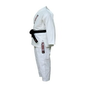 Fadi Sports Excellence Kimono Series Kids Brazilian Jiu-Jitsu Gi - Premium BJJ Gi Uniform for Young Warriors - White M00