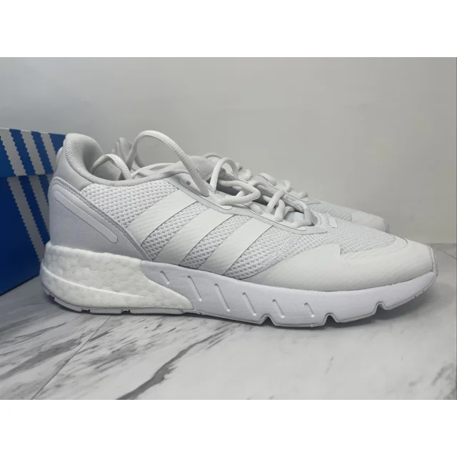 Adi-das ZX 1K Boost Original Men Size 8 White Athletic Running Sneakers FX6516