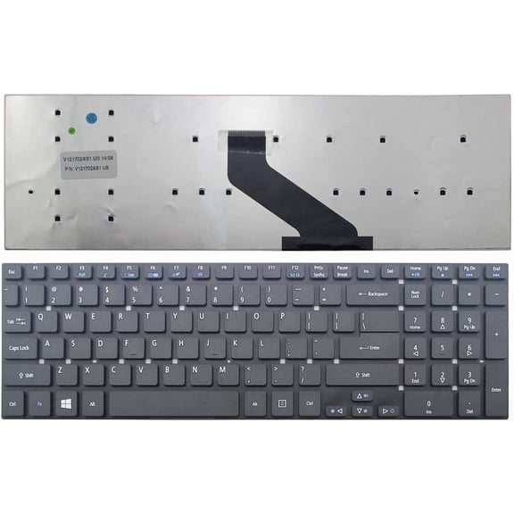 New Laptop Keyboard (Without Frame) Replacement for Acer Aspire MS2394 MS2372, US Layout Black Color