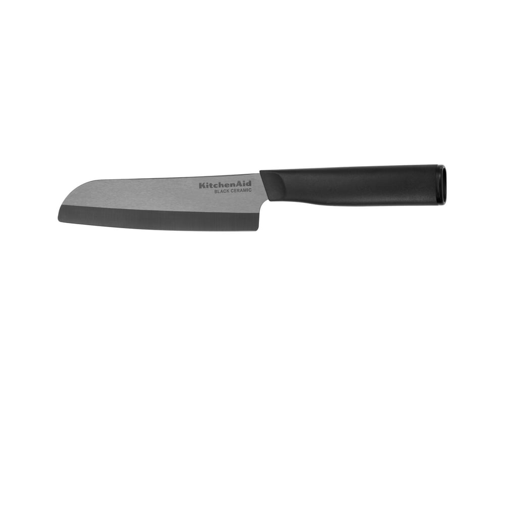 Kitchenaid Classic Ceramic Santoku Knife, 5inch, Black