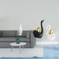 thumbnail image 2 of Elegantes figuras de animales de resina para decoración del hogar. Estatuas únicas de pingüinos y cisnes. Adornos coleccionables para mesa, dormitorio, 2 of 8
