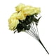 thumbnail image 3 of Artificial ramo de rosas simulación floral decoración hogar oficina mesa centro de mesa falso rosa, amarillo Methold HA7033-07B, 3 of 5