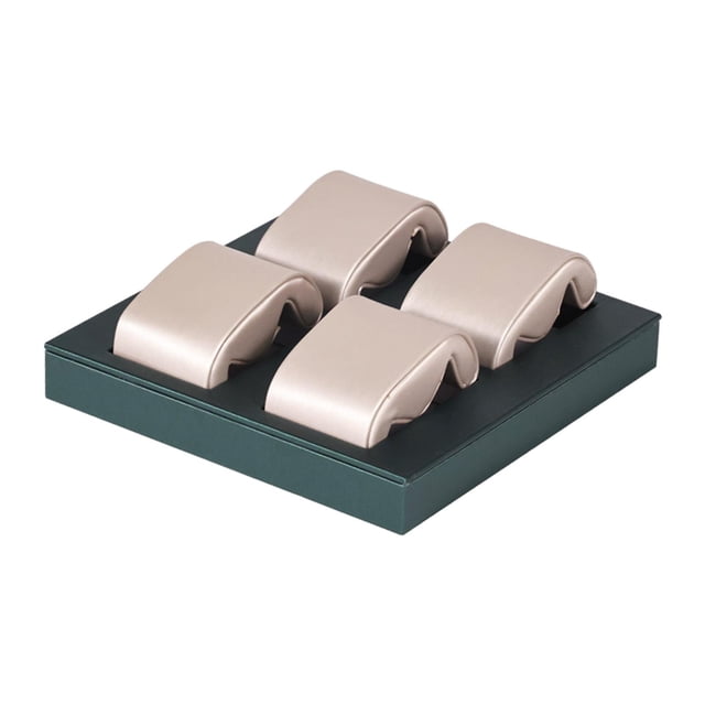 Bandeja Organizadora Yinane para Joyería y Reloj Soporte de Exhibición Verde 4 Almohadas